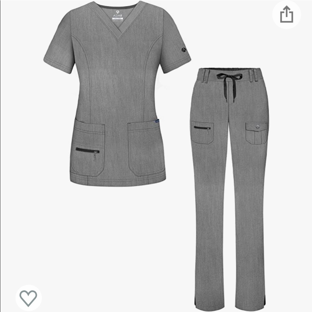 Gray Scrub Set